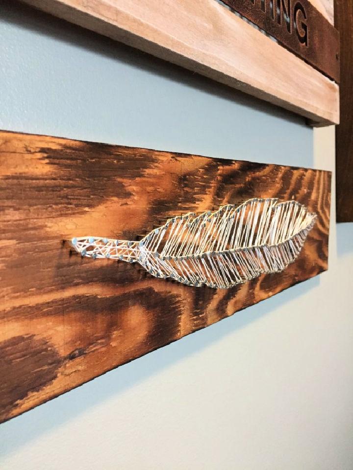 Simple Feather String Art