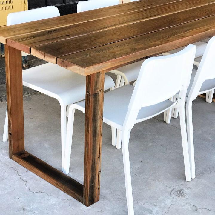 Simple Outdoor Dining Table