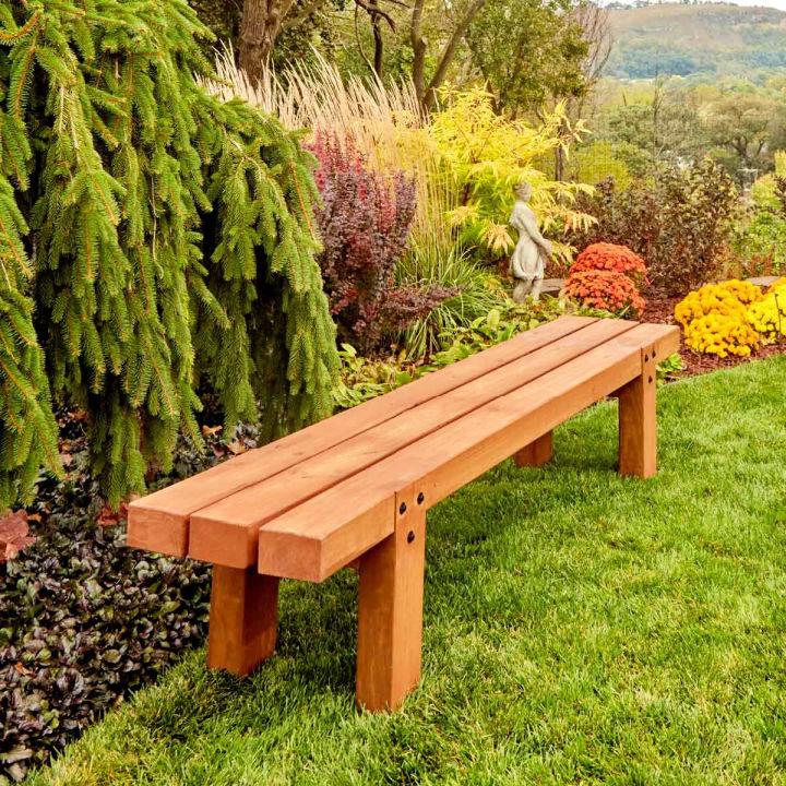 Simple Timber Outdoor Bench