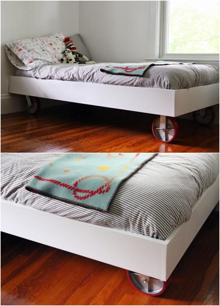 Small Toddler Bed on Wheels