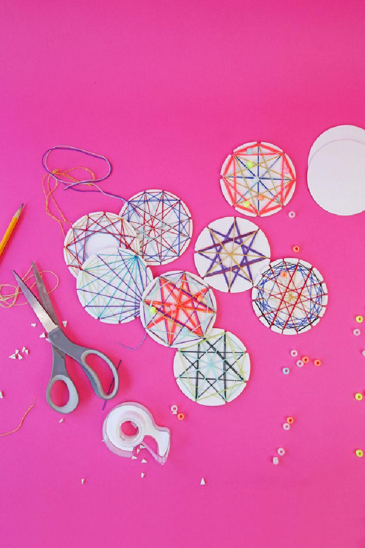 String Art Stars with Coasters