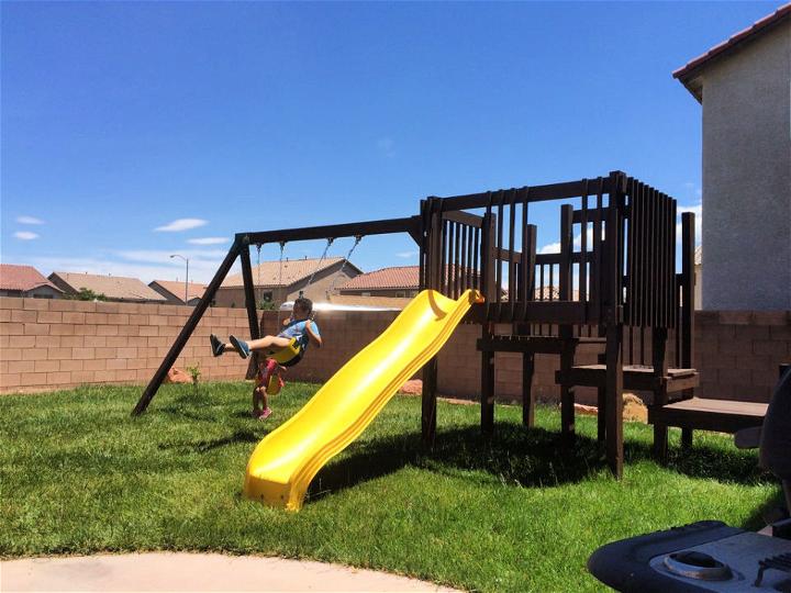 Swing Set with Slide