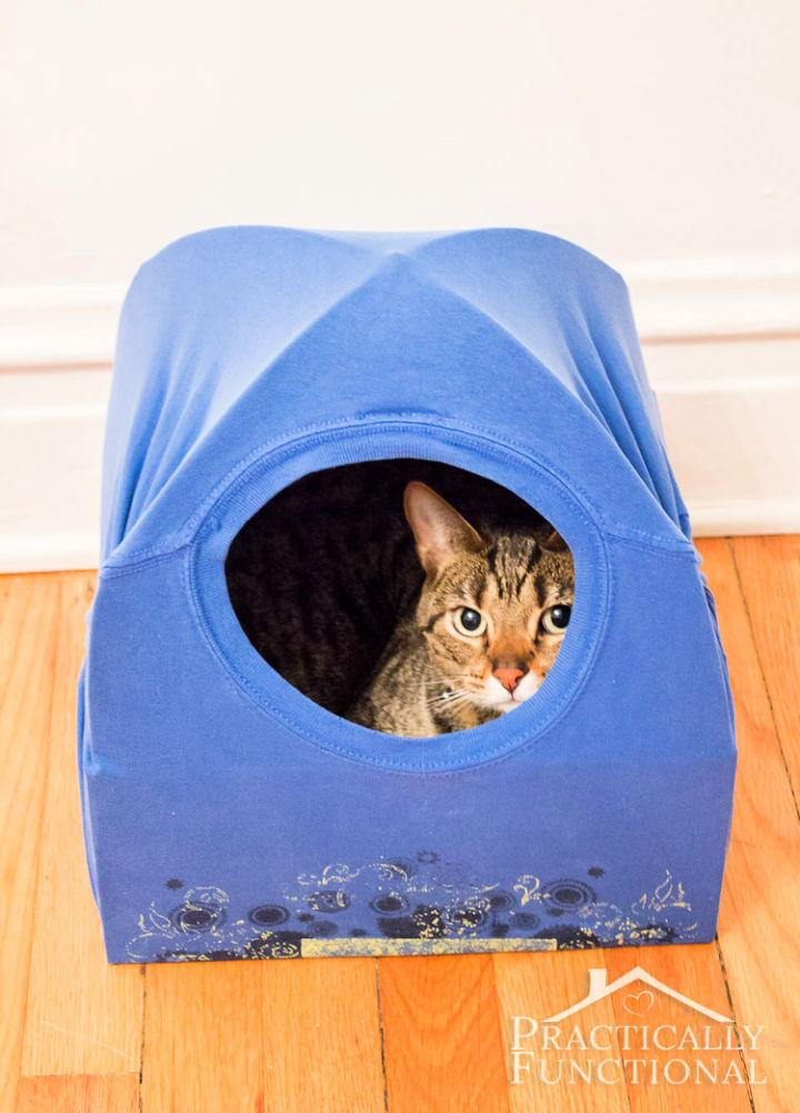 T Shirt Cat Tent Bed