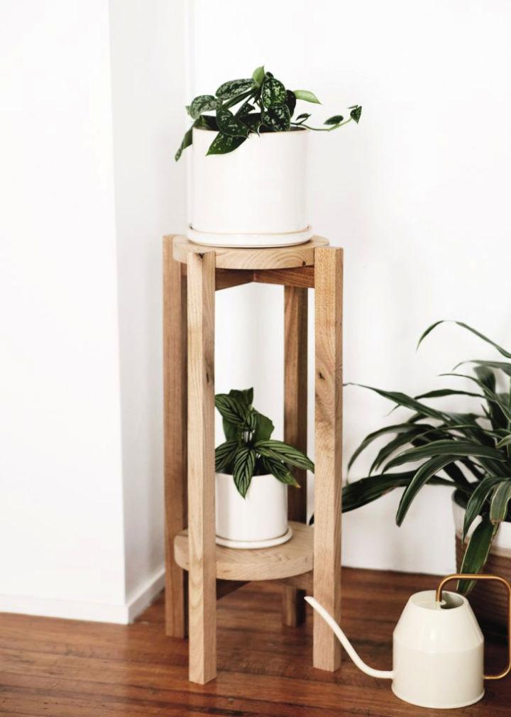 Tall Wooden Plant Stand