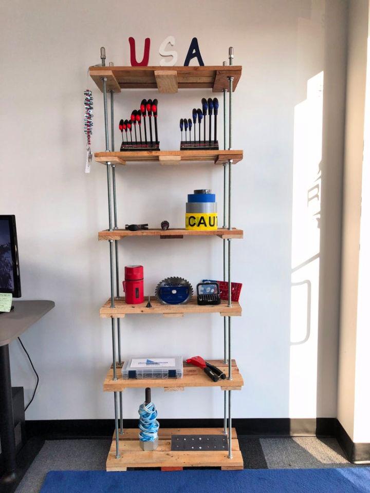 Threaded Rod Pallet Shelf