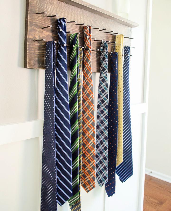Tie Rack for Fathers Day Gift