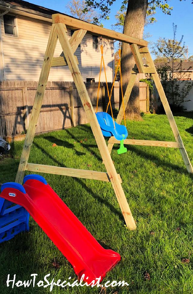 Toddler Swing Set from 2x4s