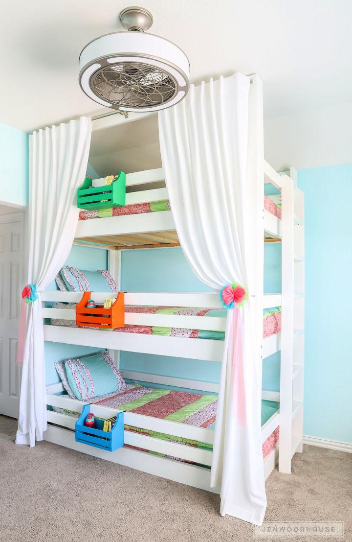 Triple Bunk Bed Plan