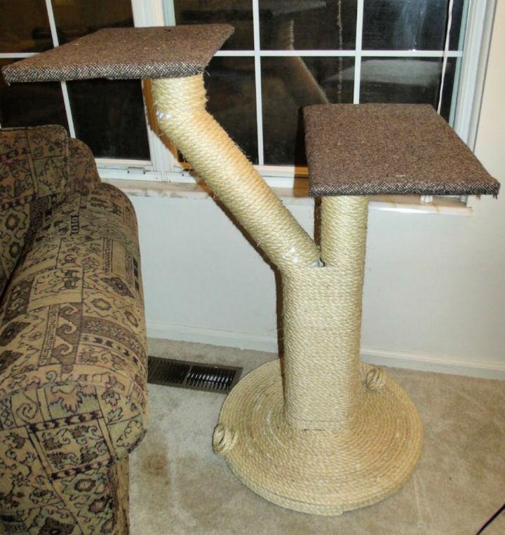 Two Platform Sisal Rope Cat Tree