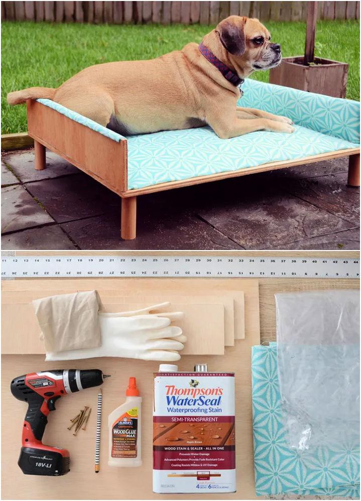 Upholstered Outdoor Dog Bed