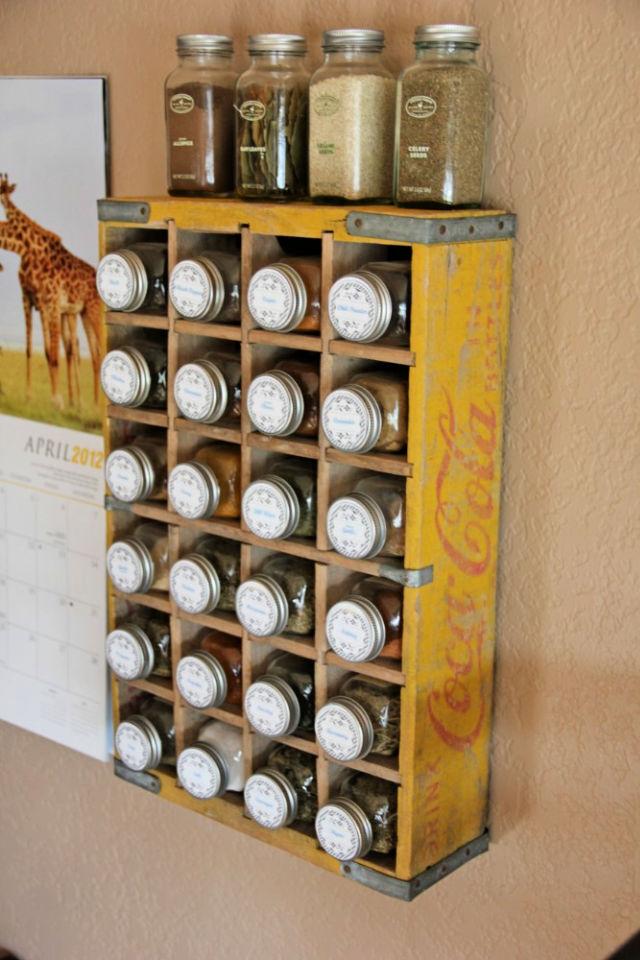 Vintage Coca Cola Crate Spice Rack