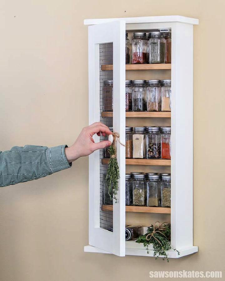 Wall Mounted Spice Rack