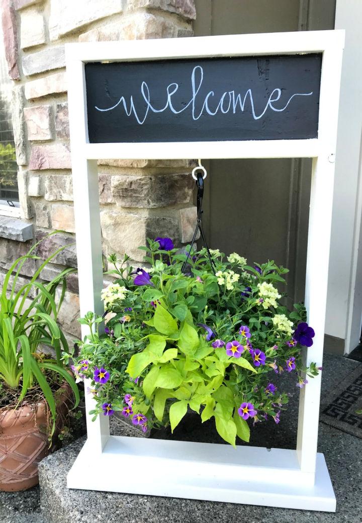 Welcome Hanging Plant Stand