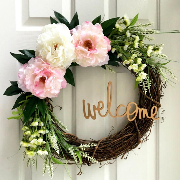 Welcome Wreath for Front Door