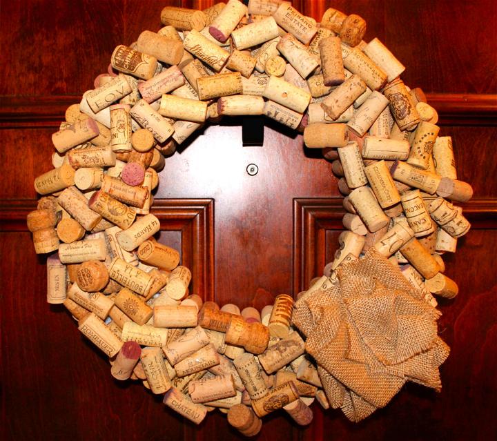 Wine Cork Wreath