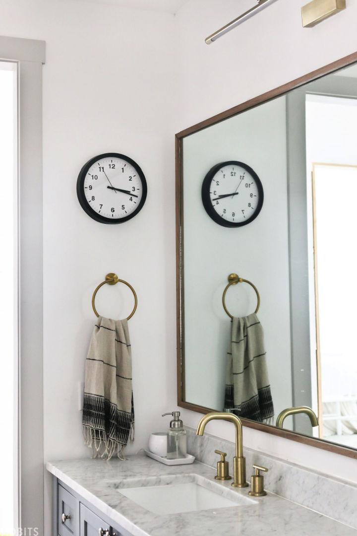 Wood Mirror Frame For Bathroom Vanity