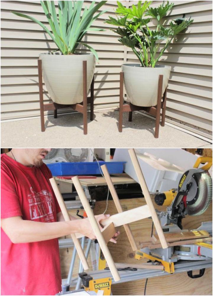 Wooden Plant Holder Stand