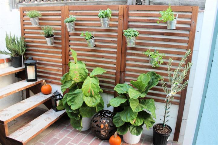 Wooden Slat Garden for Patio