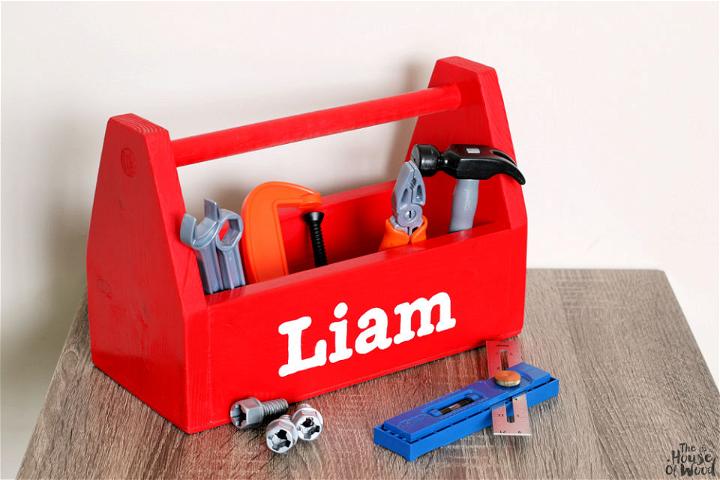Wooden Tool Box for Kids