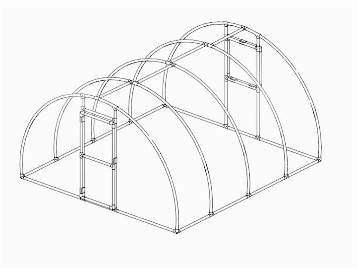 Arched PVC Greenhouse Plan