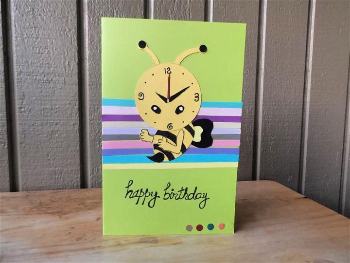 DIY Bee Happy Birthday Card