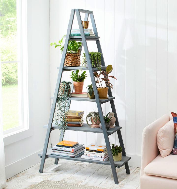 Build A Frame Ladder Shelf