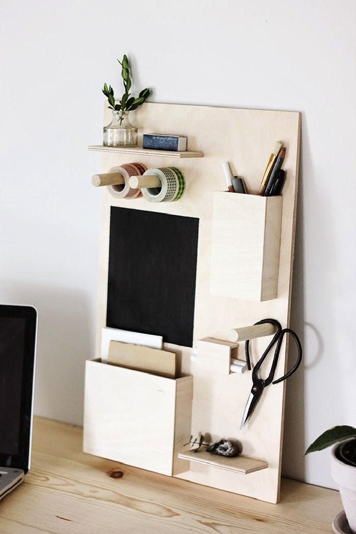 Build a Wooden Desk Organizer
