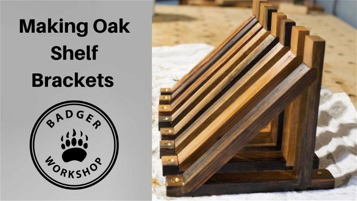 Building Oak Shelf Brackets