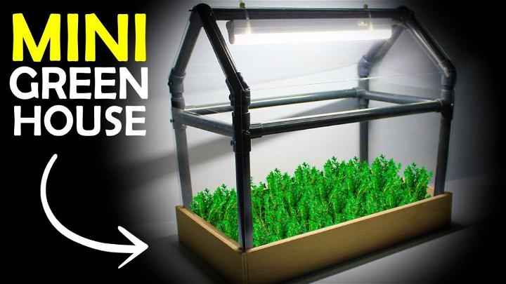 Cheap DIY Mini Indoor Greenhouse