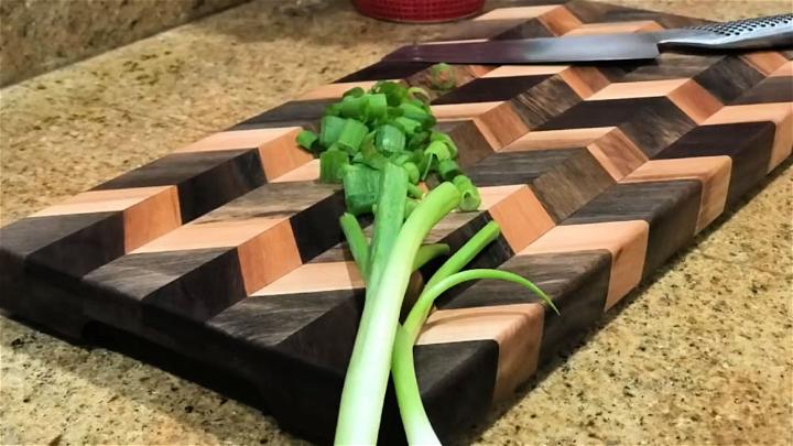 Chevron Cutting Board Tutorial