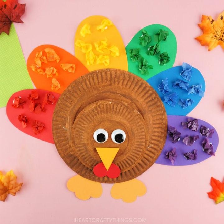 Colorful Thanksgiving Turkey for Preschoolers