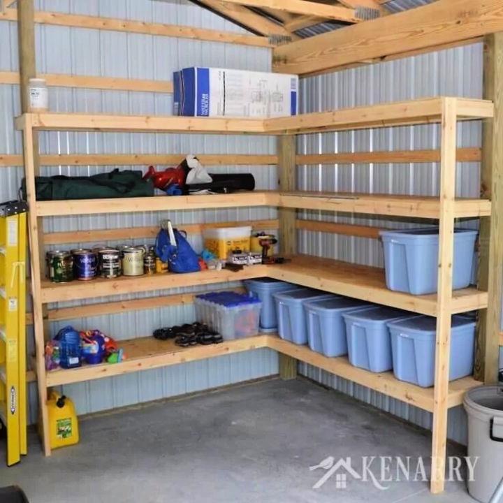 Corner Shelves for Garage