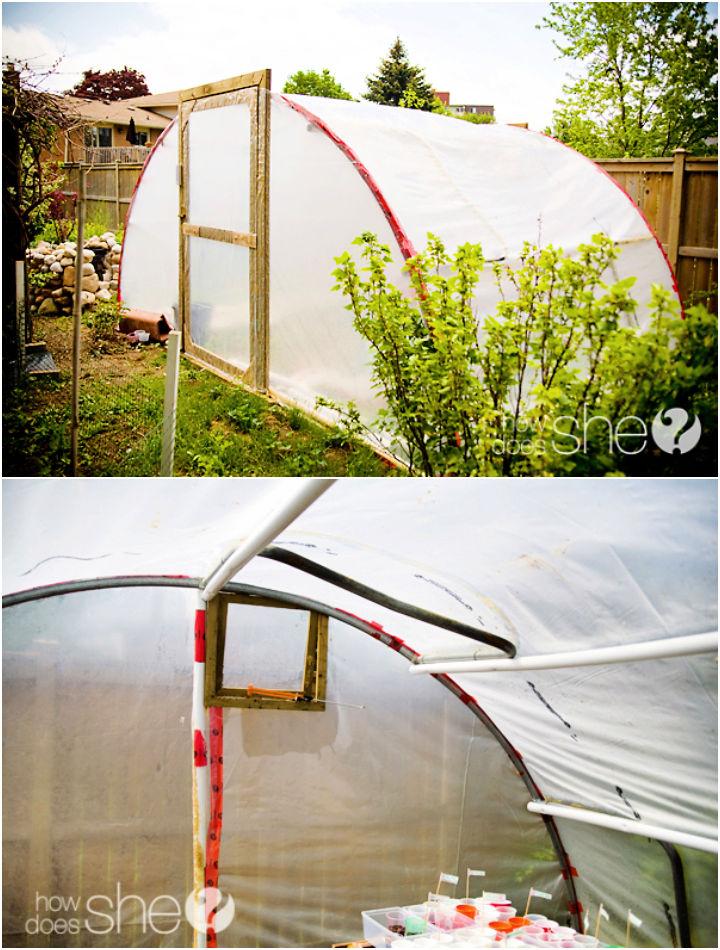 Crear un invernadero a partir de un trampolín