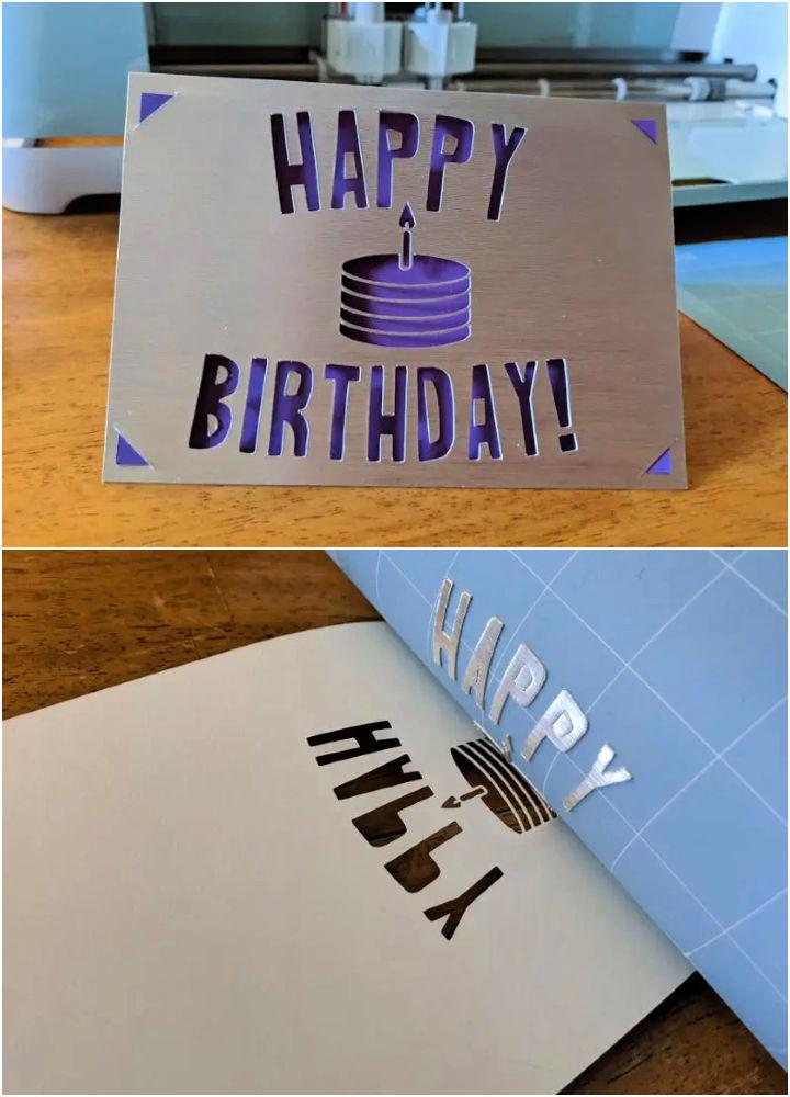 Cricut Cut Out Birthday Card