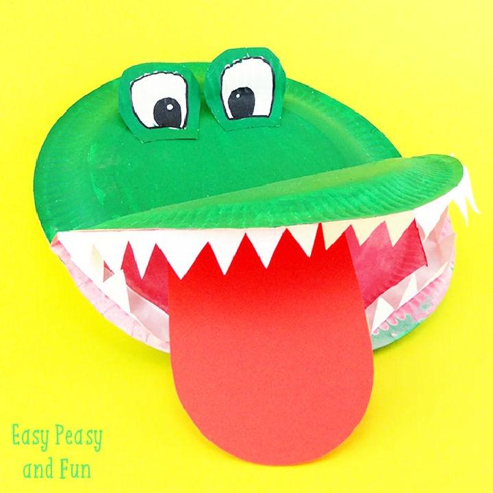 Crocodile Paper Plate Craft