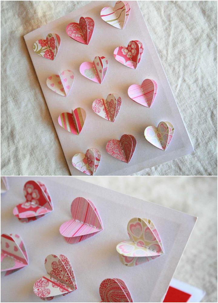 DIY 3 D Heart Valentine Card