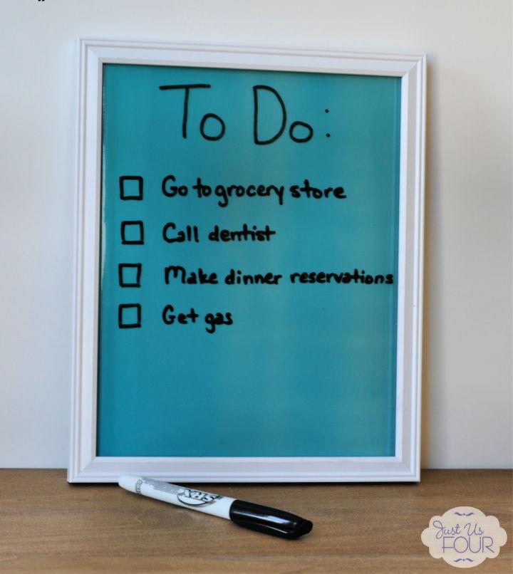 DIY Dry Erase Board for Under $5