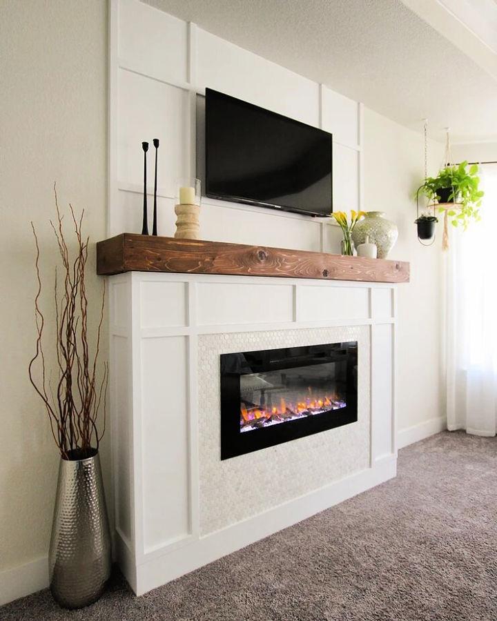 DIY Fireplace Mantle Board and Batten