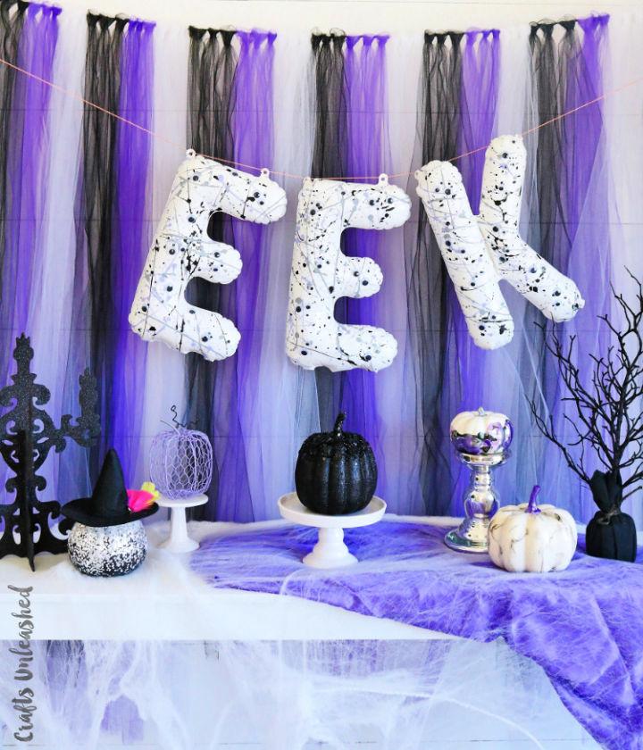 DIY Halloween Party Backdrop