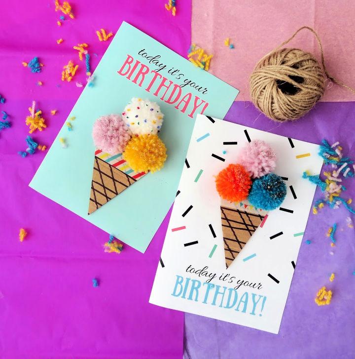 DIY Ice Cream Birthday Card