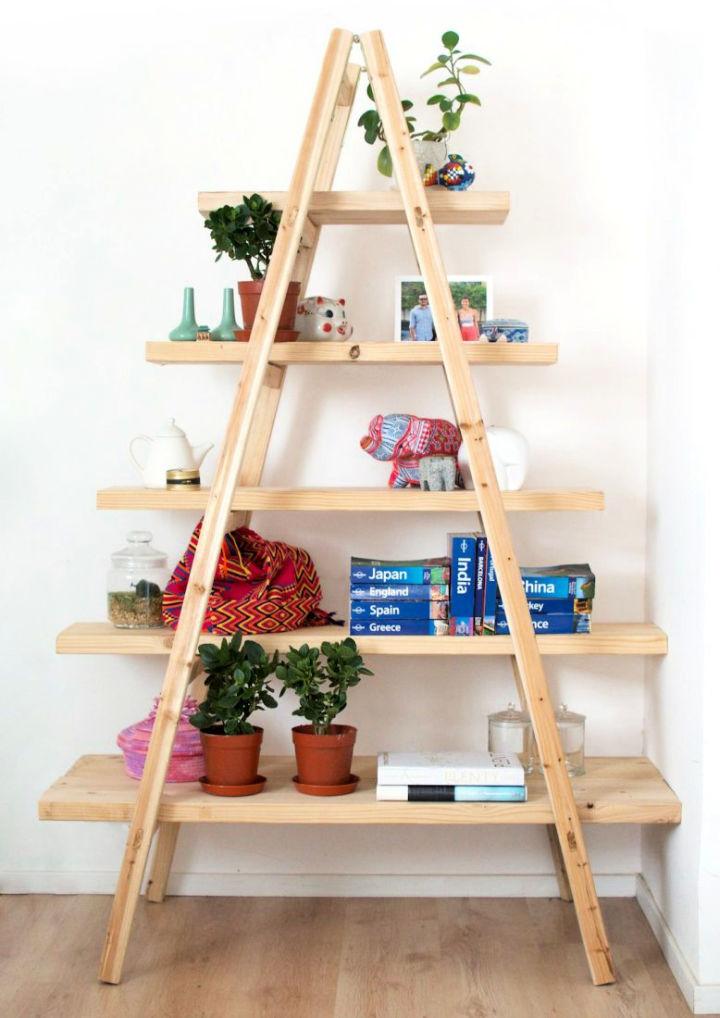 DIY Ladder Shelves for Under $70