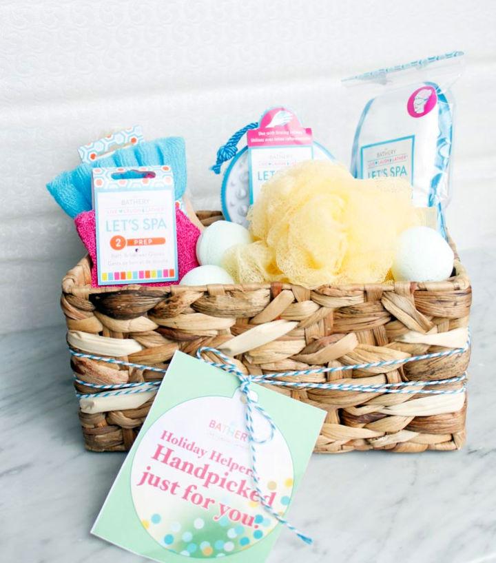 DIY Spa Gift Basket for Couples