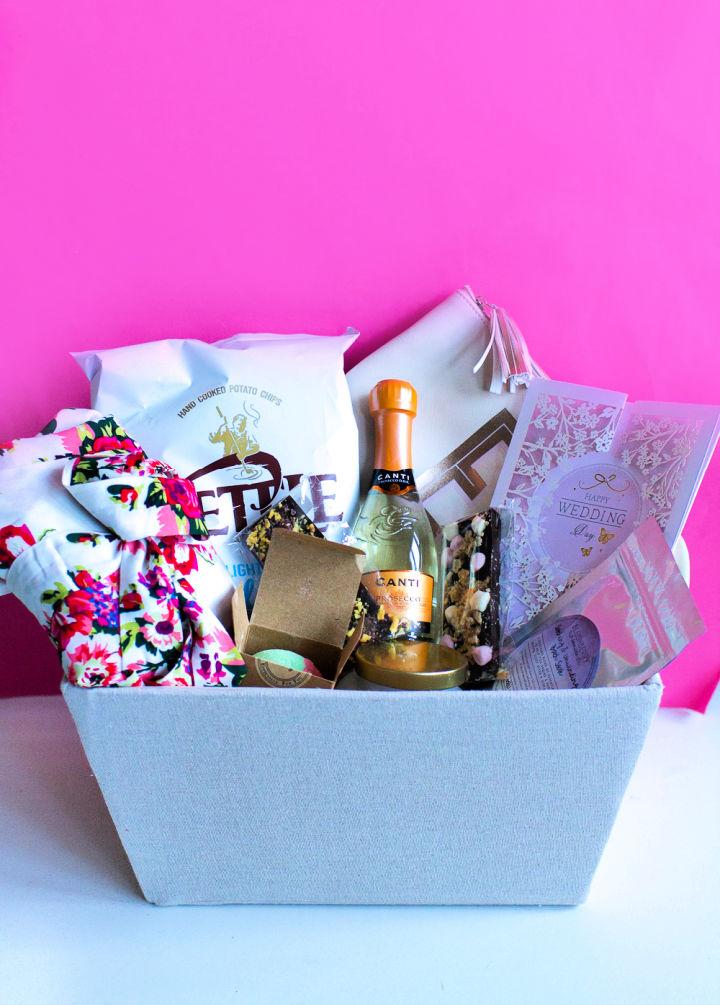 DIY Wedding Eve Bridal Basket