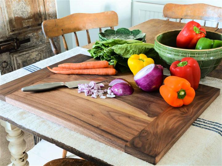 DIY Wood Cutting Board for Kitchen