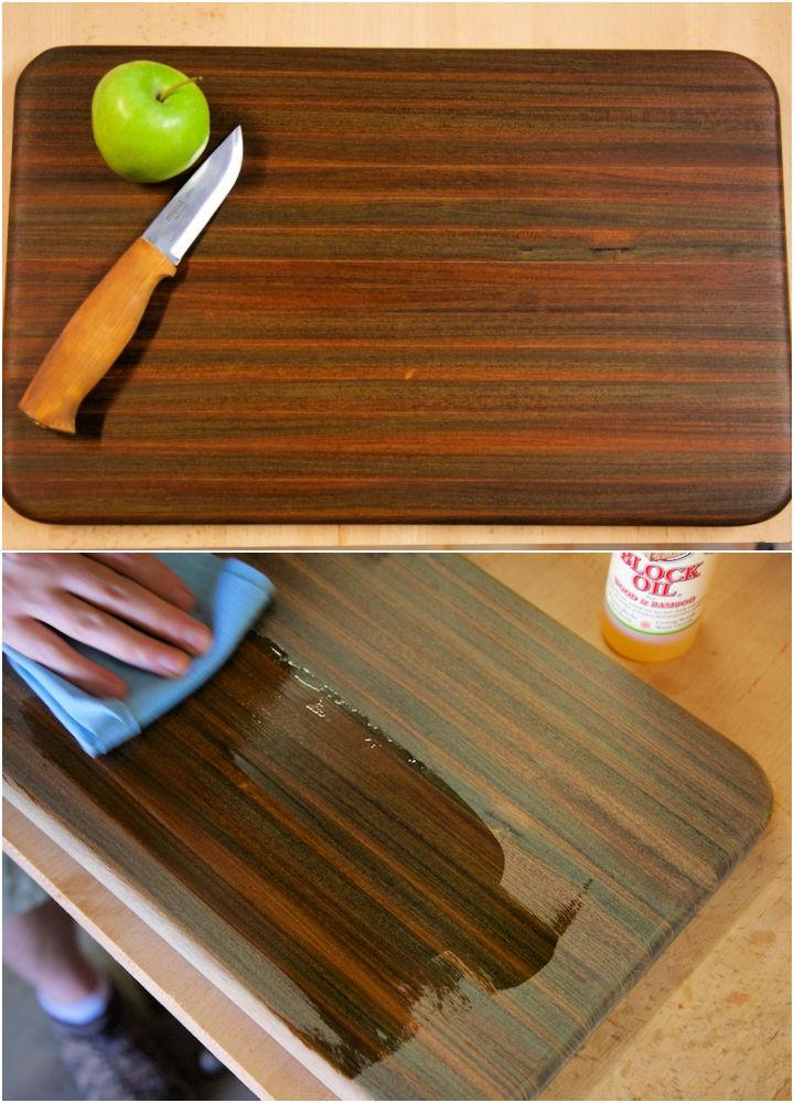 Dark Wood Cutting Board with Ipe