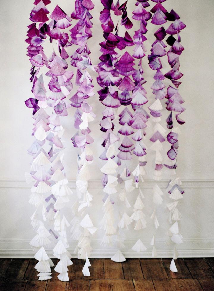 Dip Dyed Bridal Backdrop