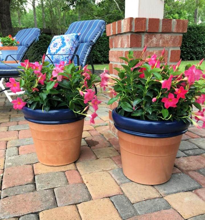 Easy DIY Painted Flower Pot