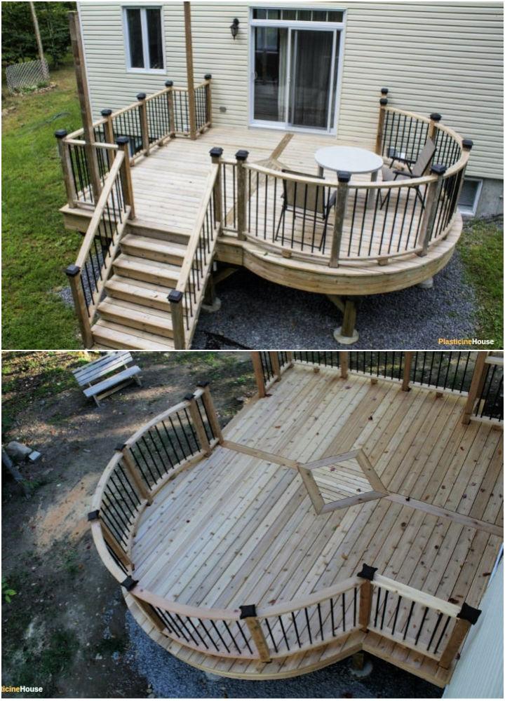 Easy to Build Curved Deck