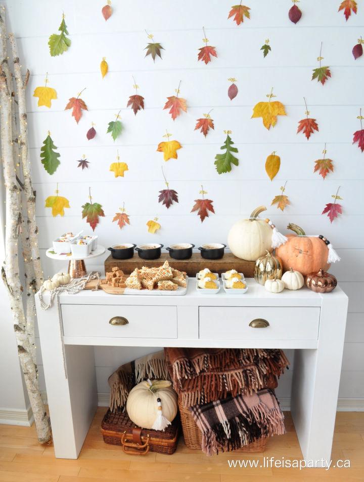 Fall Leaf Photography Backdrop