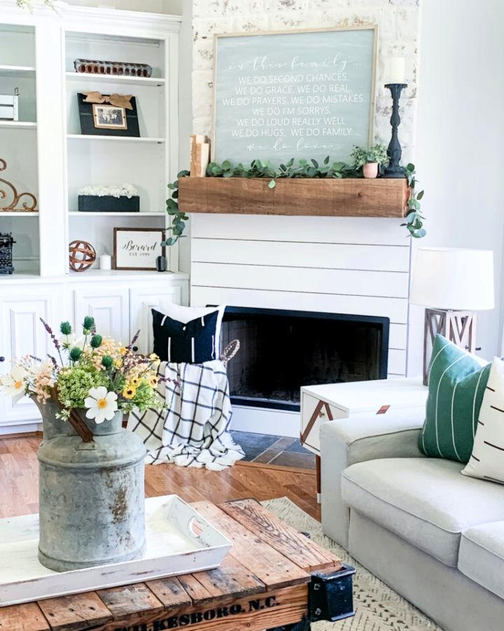 Farmhouse Fireplace For Living Room
